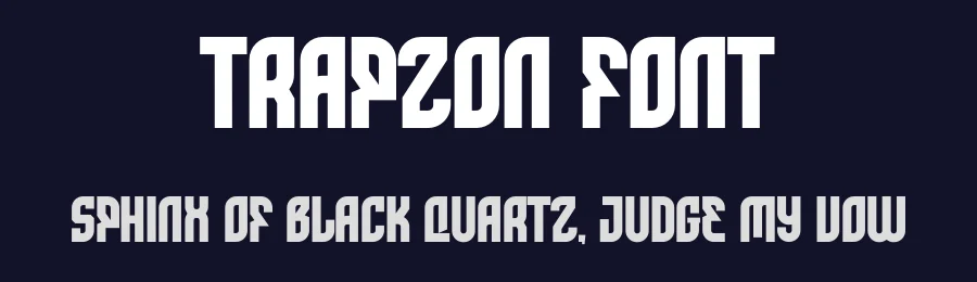 Trapzon Font by Studio TRQ — Display Font — thumbnail 2