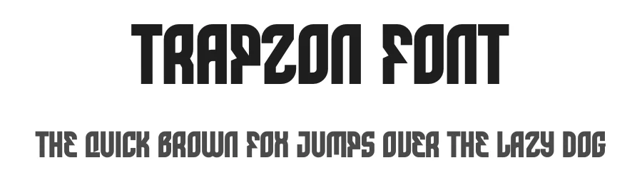 Trapzon Font by Studio TRQ โ Display Font
