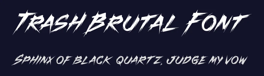 Trash Brutal Font by alit design — Decorative Font — thumbnail 2