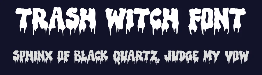 Trash Witch Font by Trash Fonts — Display Font — thumbnail 2