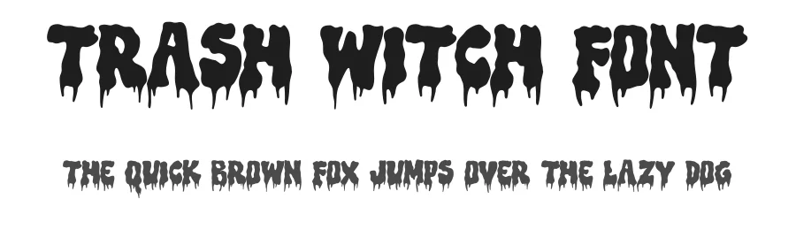 Trash Witch Font by Trash Fonts — Display Font