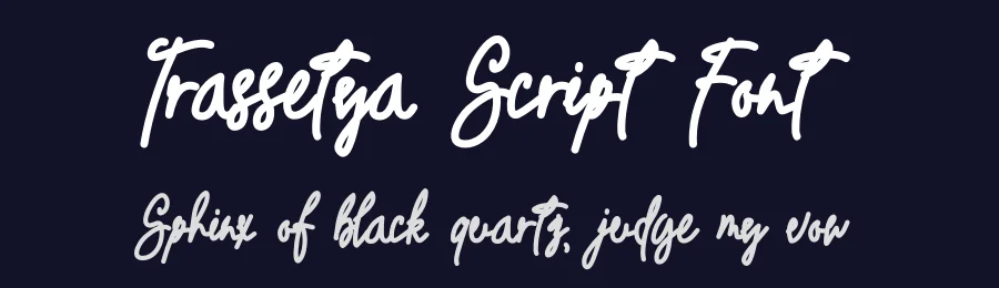 Trassetya Script Font by Dhabee — Script Handwritten Font — thumbnail 2