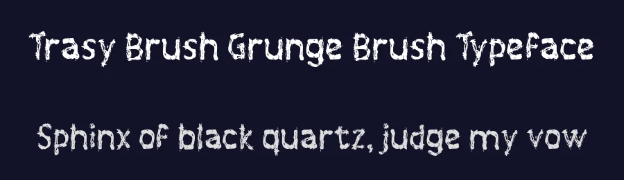Trasy Brush Grunge Brush Typeface by Mei Suseno — Decorative Font — thumbnail 2