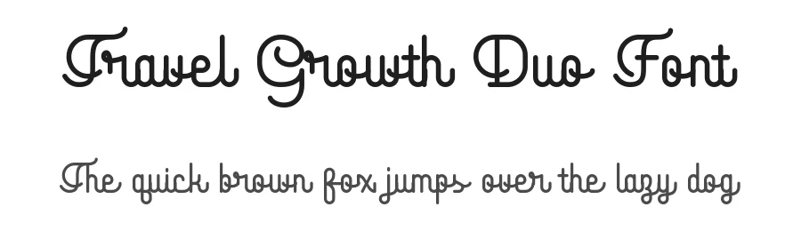 Travel Growth Duo Font by Lettertype Studio — Sans Serif Font