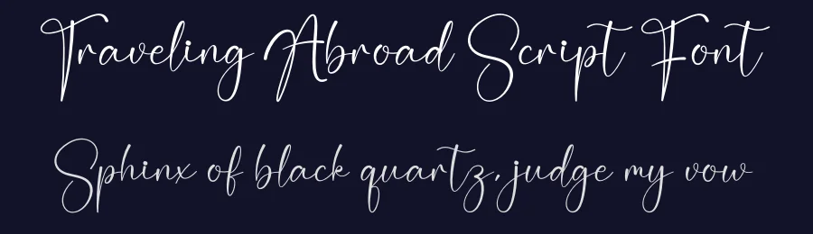 Traveling Abroad Script Font by creativeletter — Script Handwritten Font — thumbnail 2