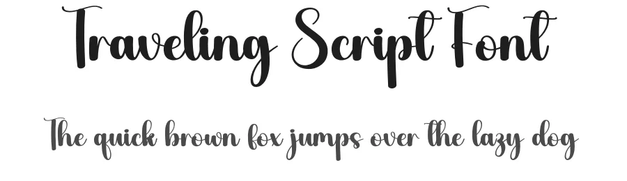 Traveling Script Font by creativeletter — Script Handwritten Font