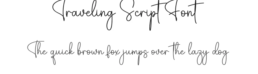 Traveling Script Font by creativeletter — Script Handwritten Font