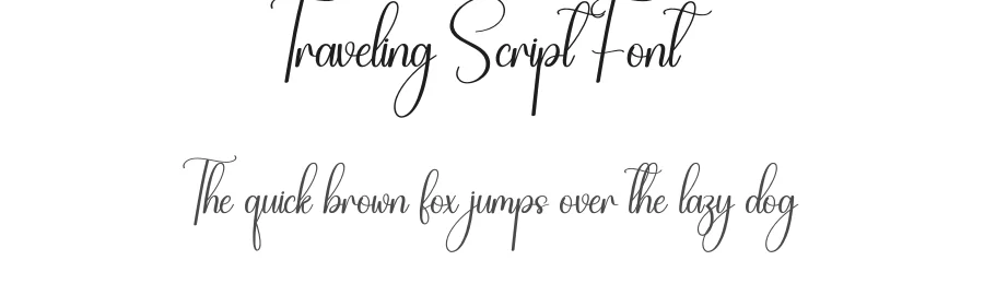 Traveling Script Font by creativeletter — Script Handwritten Font