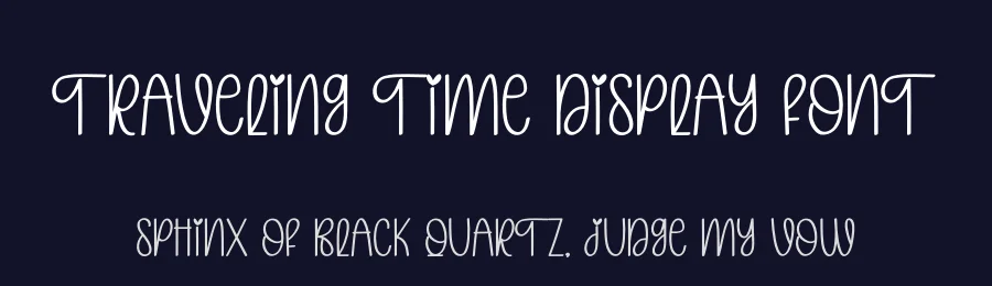 Traveling Time Display Font by andikastudio — Script Handwritten Font — thumbnail 2