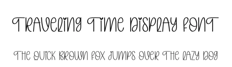 Traveling Time Display Font by andikastudio — Script Handwritten Font