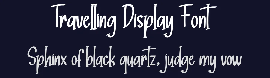 Travelling Display Font by creativeletter — Script Handwritten Font — thumbnail 2