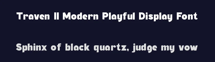 Traven || Modern Playful Display Font by ErmediaStudio — Decorative Font — thumbnail 2