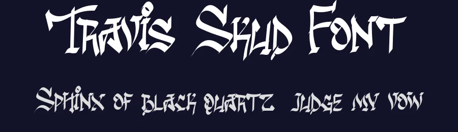 Travis Skud Font by Inviline — Display Font — thumbnail 2