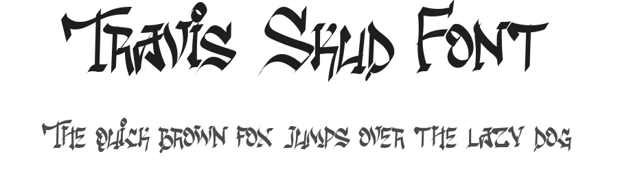 Travis Skud Font by Inviline — Display Font