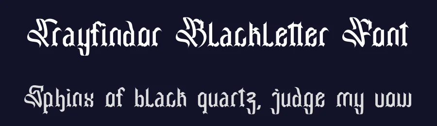 Trayfindor Blackletter Font by Dhabee — Blackletter Font — thumbnail 2