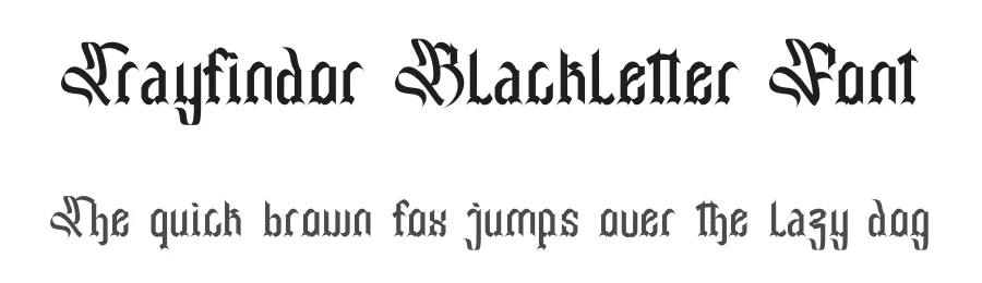 Trayfindor Blackletter Font by Dhabee — Blackletter Font