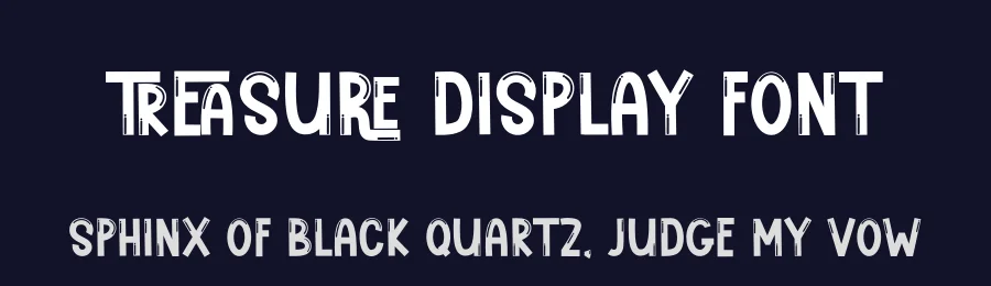 Treasure Display Font by freshtypeink — Display Font — thumbnail 2