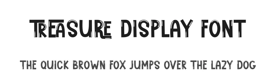 Treasure Display Font by freshtypeink — Display Font