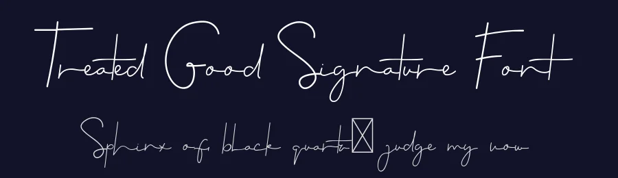 Treated Good Signature Font by edricstudio — Script Handwritten Font — thumbnail 2