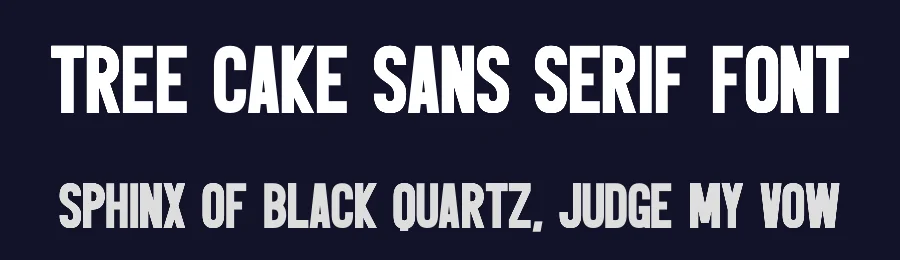 Tree Cake Sans Serif Font by Craftedtype — Decorative Font — thumbnail 2