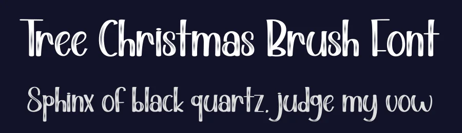 Tree Christmas Brush Font by andikastudio — Display Font — thumbnail 2