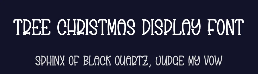 Tree Christmas Display Font by creativeletter — Display Font — thumbnail 2
