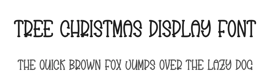 Tree Christmas Display Font by creativeletter — Display Font