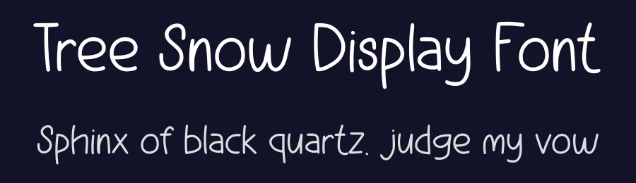 Tree Snow Display Font by Craftedtype — Decorative Font — thumbnail 2