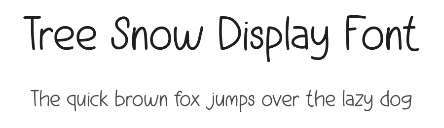 Tree Snow Display Font by Craftedtype — Decorative Font