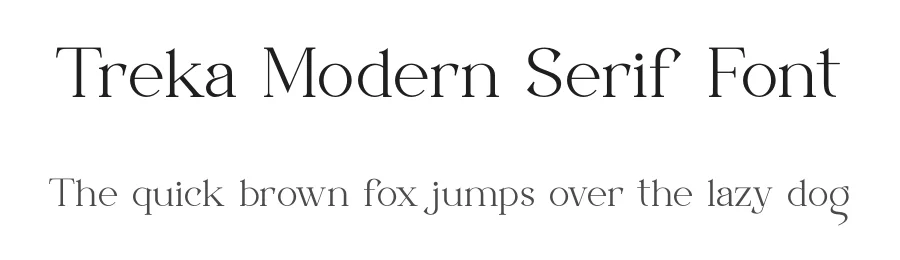 Treka Modern Serif Font by ErmediaStudio — Serif Font