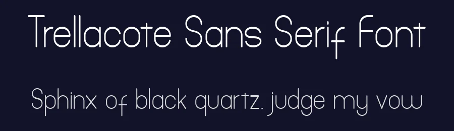 Trellacote Sans Serif Font by Namara Creative Studio — Sans Serif Font — thumbnail 2