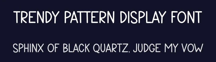 Trendy Pattern Display Font by Craftedtype — Decorative Font — thumbnail 2