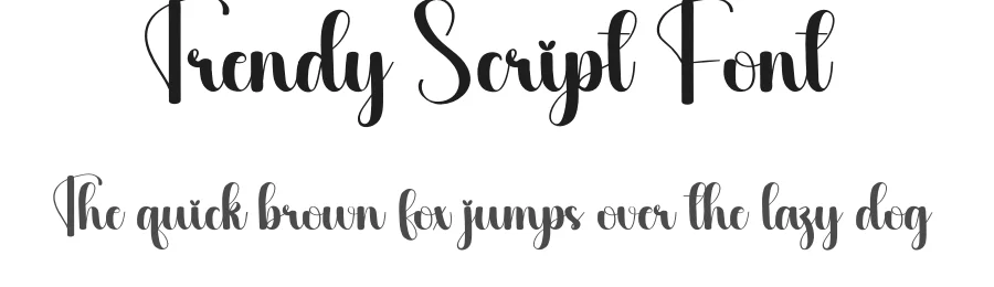 Trendy Script Font by creativeletter — Script Handwritten Font