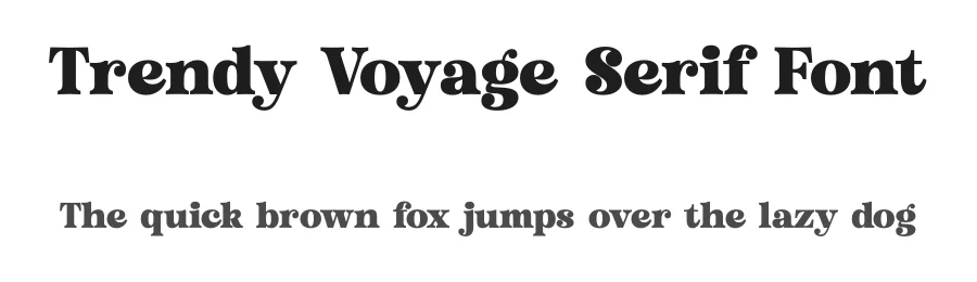 Trendy Voyage Serif Font by timelesstype.co — Serif Font