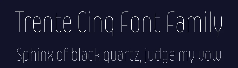Trente Cinq Font Family by Black Foundry — Sans Serif Font — thumbnail 2