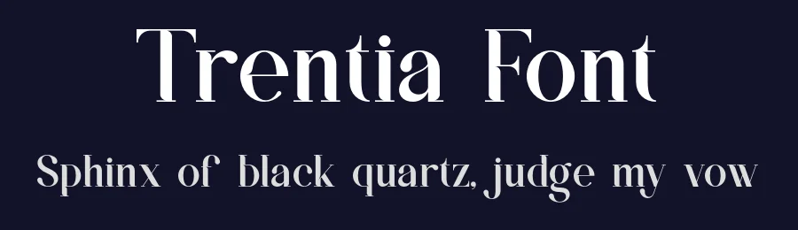 Trentia Font by SlideShoot — Serif Font — thumbnail 2