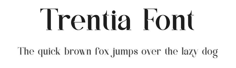 Trentia Font by SlideShoot — Serif Font