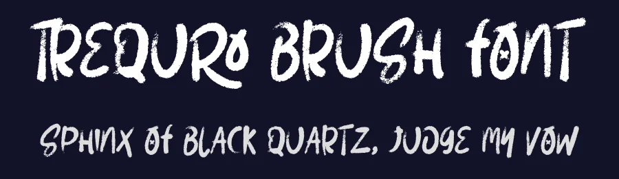 Trequro Brush Font by Dhabee — Script Handwritten Font — thumbnail 2