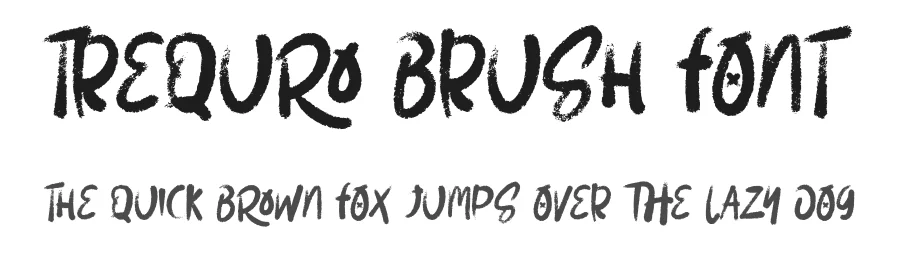 Trequro Brush Font by Dhabee — Script Handwritten Font