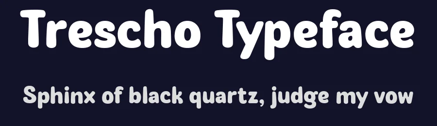 Trescho Typeface by glyphminds.studios — Display Font — thumbnail 2