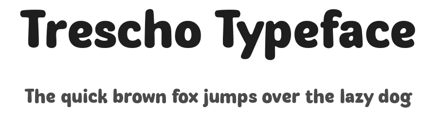 Trescho Typeface by glyphminds.studios — Display Font