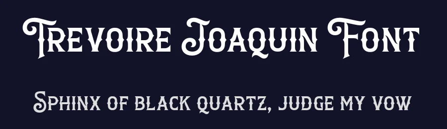 Trevoire Joaquin Font by grezlinestudio — Decorative Font — thumbnail 2