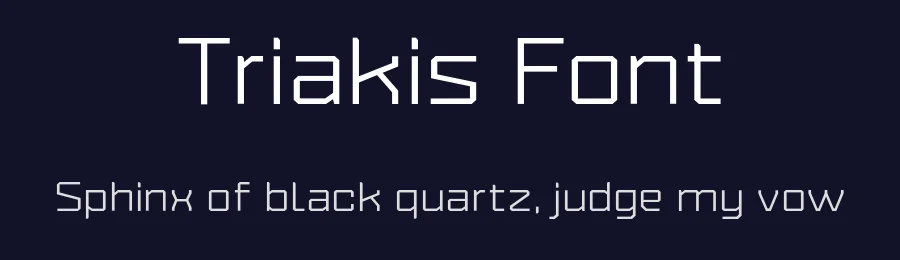 Triakis Font by bydani — Display Font — thumbnail 2