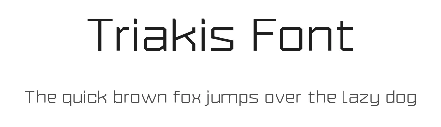 Triakis Font by bydani β Display Font
