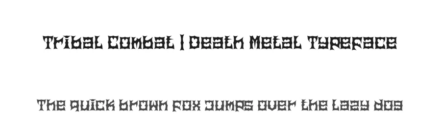 Tribal Combat | Death Metal Typeface by Denustudios — Blackletter Font