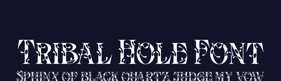 Tribal Hole Font by alit design — Display Font — thumbnail 2