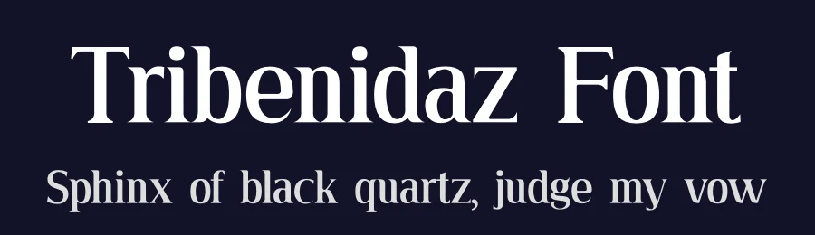 Tribenidaz Font by UICreative — Serif Font — thumbnail 2