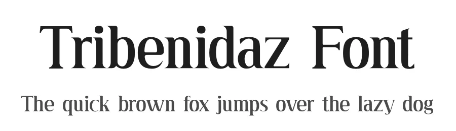 Tribenidaz Font by UICreative — Serif Font