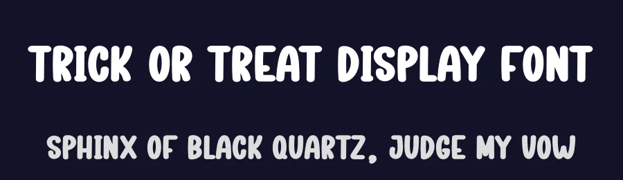 Trick Or Treat Display Font by creativeletter — Display Font — thumbnail 2