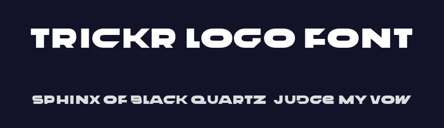 Trickr Logo Font by ffeeaarr — Serif Font — thumbnail 2